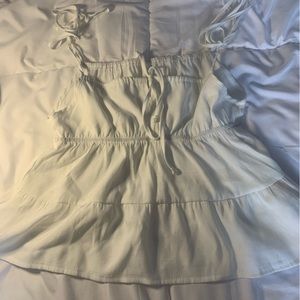 Ruched Bust Ruffle Hem Cami Top